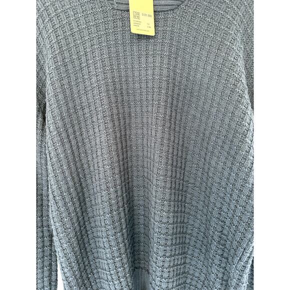 Arturo Calle Sweater Men's Blue Cross Neck Preppy Cable Knit Sweater  Small - Picture 6 of 10